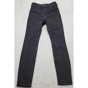 & Denim Curvy Jegging Jeans Womens 0 Black Stretch Ultra High Waist Ankle Length